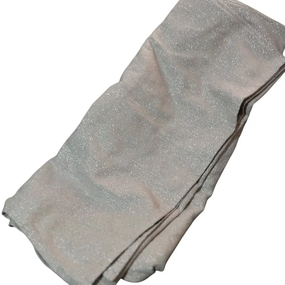 GLITTERING GOLD COTTON AMD SILVER METALLIC RECTANGULAR TABLECLOTH! 96